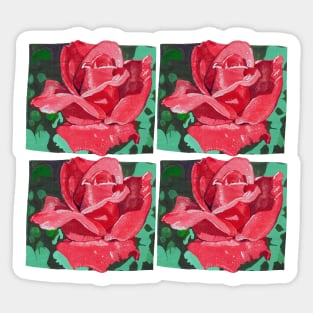 Red rose Sticker